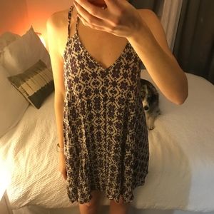 Brandy Melville purple printed dress